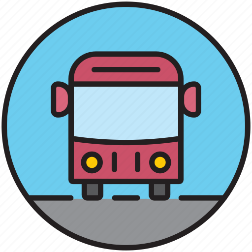 Autobus, city transport, driving, front, public transport, transport, vehicle icon - Download on Iconfinder