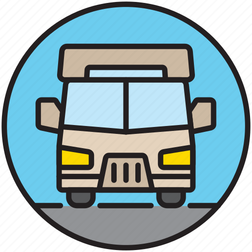 Camp, camping, front, home, motorhome, transport, vacation icon - Download on Iconfinder