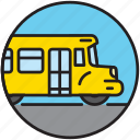 bus, driving, public transport, school bus, schoolbus, transport