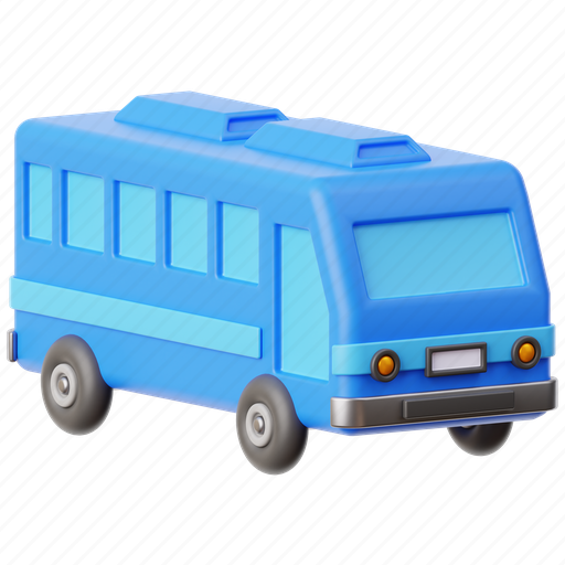 Bus, vehicle, public, transport 3D illustration - Download on Iconfinder