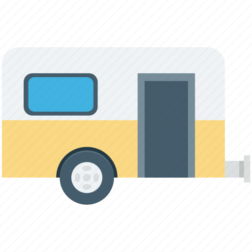 Caravan, convoy, living van, living vehicle, van dwelling icon - Download on Iconfinder