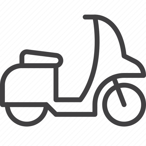 Moped, motor, scooter, transport icon - Download on Iconfinder