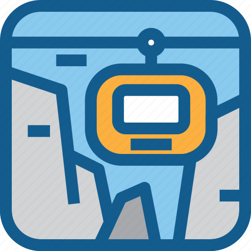 Cable, cable car, commuter, commuter line, train, transportation, vehicle icon - Download on Iconfinder