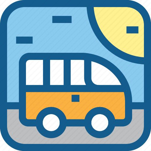 Bus, car, school bus, transportation, travel, vacation, van icon - Download on Iconfinder