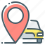 car, navigation, pin, vehicle 