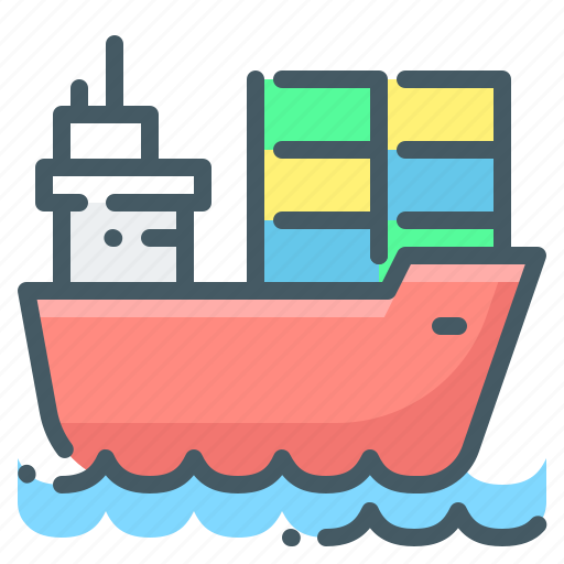 Cargo, ship, maritime, freight, cargo ship, maritime transport icon - Download on Iconfinder