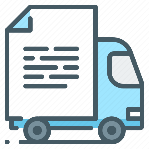 Document, logistics, waybill, truck icon - Download on Iconfinder
