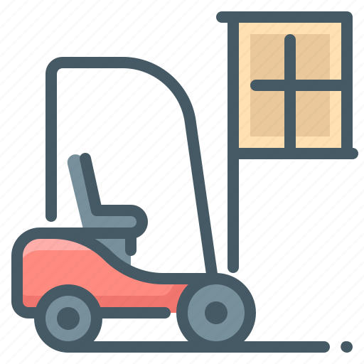 Forklift, logistic, cargo icon - Download on Iconfinder