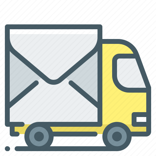 Transport, parcel, mail, envelope, truck icon - Download on Iconfinder