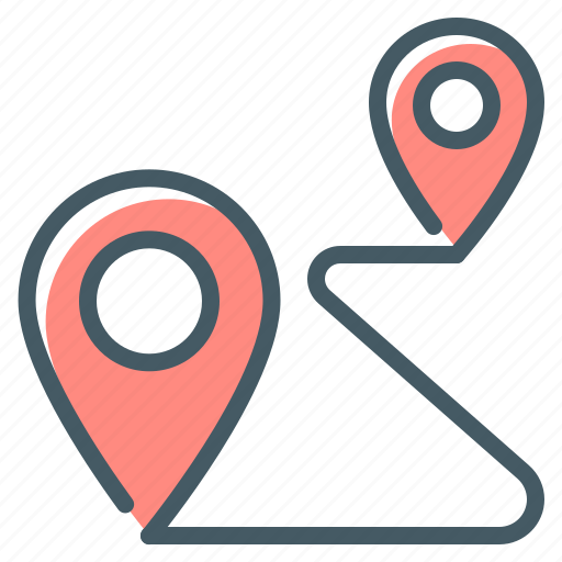 Pin, way, location, route icon - Download on Iconfinder