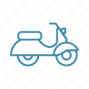 bike, courier, delivery, scooter, transport