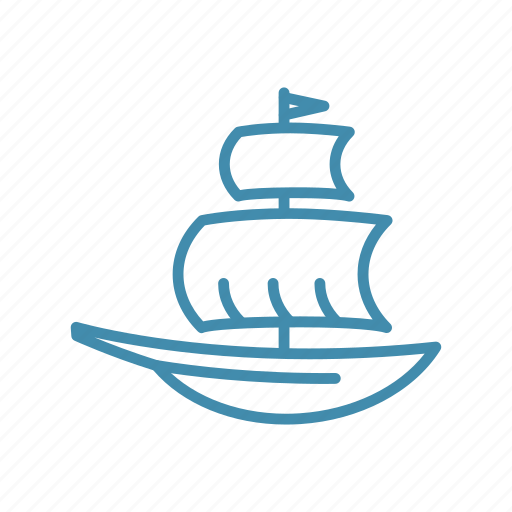 Boat, nautical, sail, sailboat, ship, transport icon - Download on Iconfinder
