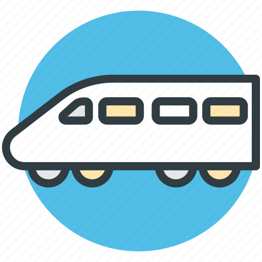 Electric train, fast train, metro train, railway transportation, voyage icon - Download on Iconfinder