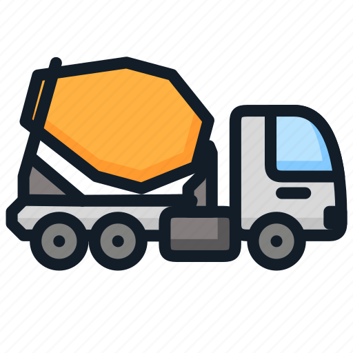 Cargo, cement, mixer, transportation, truck icon - Download on Iconfinder