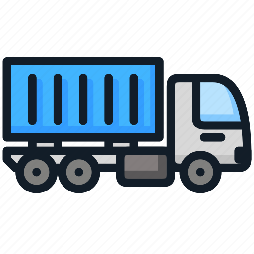 Container, delivery, load, transport, truck icon - Download on Iconfinder
