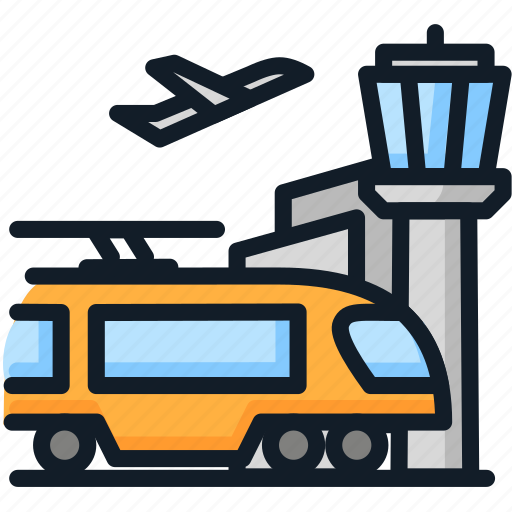 Airport, subway, train, transport, travel icon - Download on Iconfinder