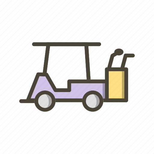 Golf car, golf cart, transport icon - Download on Iconfinder