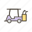 golf car, golf cart, transport 