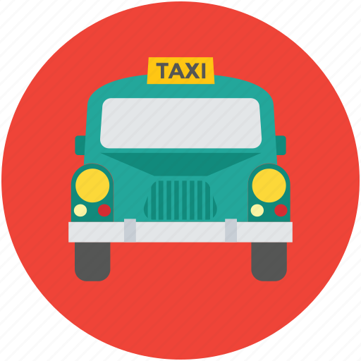 Automobile, cab, hiring car, taxi, taxicab, vehicle for hire icon - Download on Iconfinder