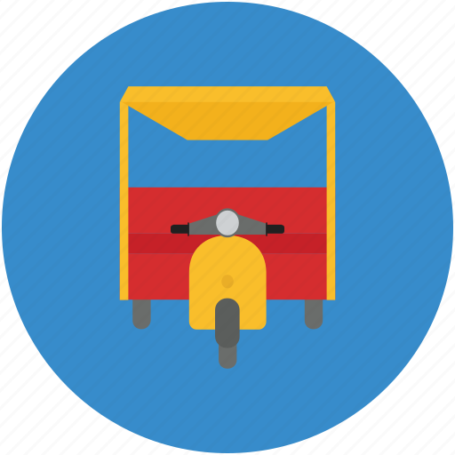 Auto, motorcycle rickshaw, rickshaw, transport, travel icon - Download on Iconfinder