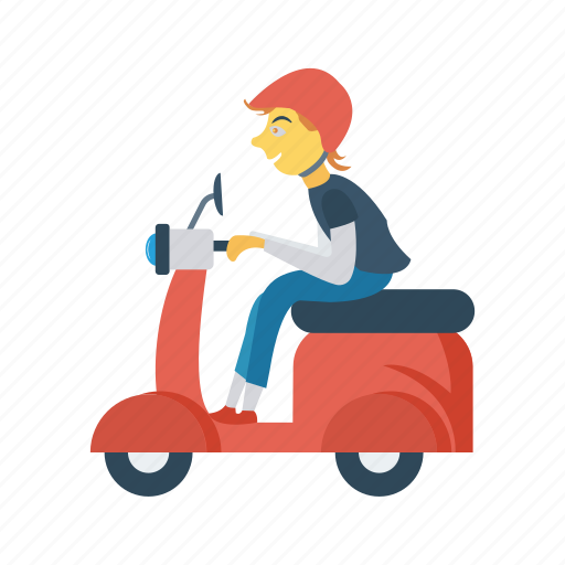 Delivery, motorbike, scooter, transport, vehicle icon - Download on Iconfinder