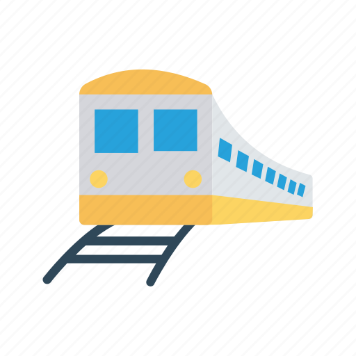 Rail, subway, train, transport, vehicle icon - Download on Iconfinder