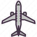 airplane, flight, plane, transport