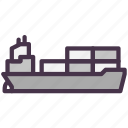 cargo, logistics, sea, ship, transportation