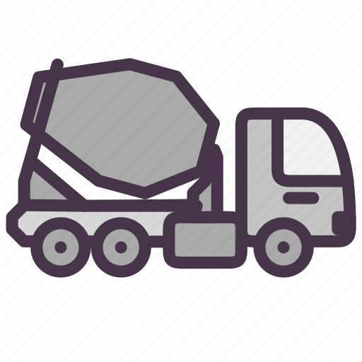 Cement, mixer, transportation, truck icon - Download on Iconfinder