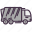 garbage, transport, trash, truck, vehicle 