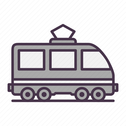 Railroad, train, tram icon - Download on Iconfinder