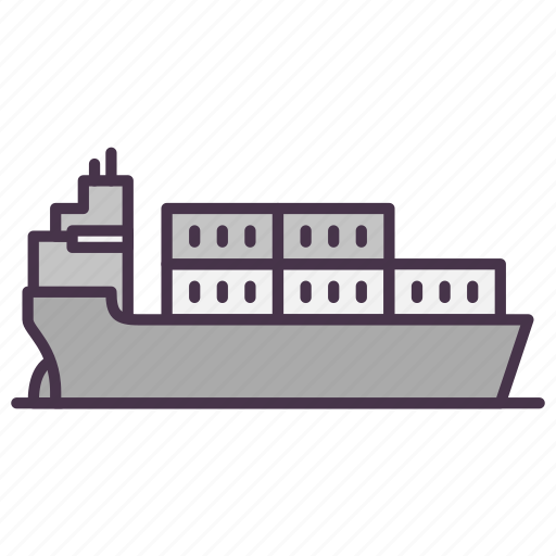 Cargo, cargo ship, logistics, sea transportation, ship transportation icon - Download on Iconfinder