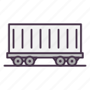 cargo container, cargo vehicle, carriage, container, railway, shipping, vehicle