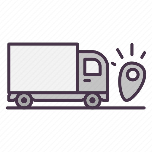 Cargo, delivery, lorry, marker, pin, transportation, truck icon - Download on Iconfinder