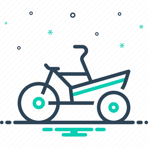 Cargo bike, cargo, bike, rickshaw, tricycle, bakfiets, carrier cycle icon - Download on Iconfinder