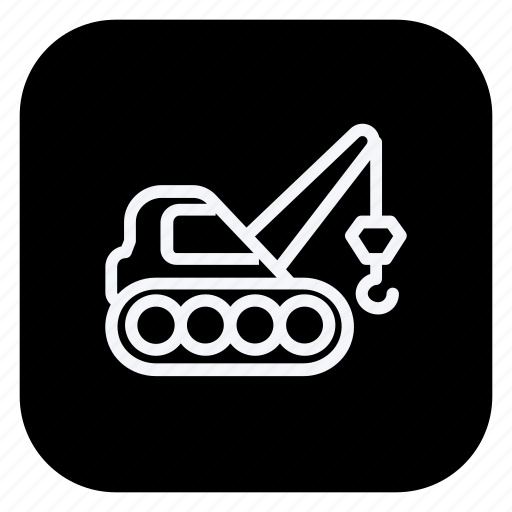 Automation, car, transport, transportation, vehicle, crane, excavator icon - Download on Iconfinder