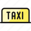 taxi, sign 