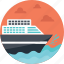 cruise ship, sea route, sea shipment, sea transportation, travel by sea 