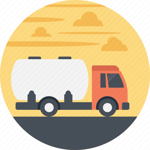 Delivery by road, delivery by truck, fuel tanker, fuel truck, transportation icon - Download on Iconfinder
