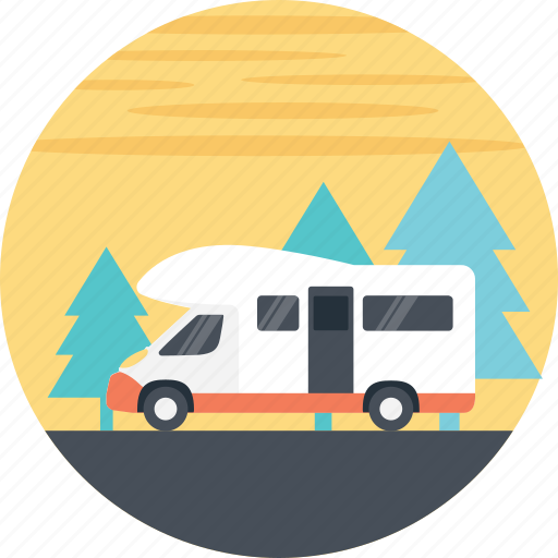 Automobile, caravan, family holiday, moving house, transportation icon - Download on Iconfinder
