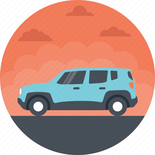 Blue jeep, car, family car, jeep vehicle, public transportation icon - Download on Iconfinder