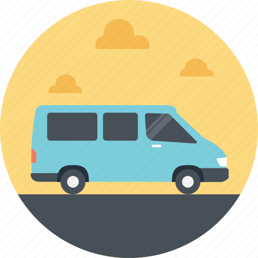 Minivan, public minivan, public transport, public transportation service, transport service icon - Download on Iconfinder