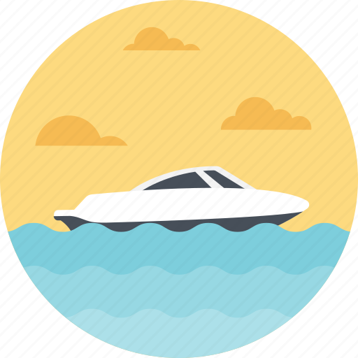 Boat sailing, sea route, shipment, speed boat, speeding boat icon - Download on Iconfinder