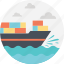 cargo ship, delivery by sea, sea freight, sea route, shipment 