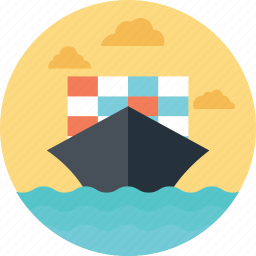 Cargo ship, container ship, delivery by sea, sea transportation, shipment icon - Download on Iconfinder
