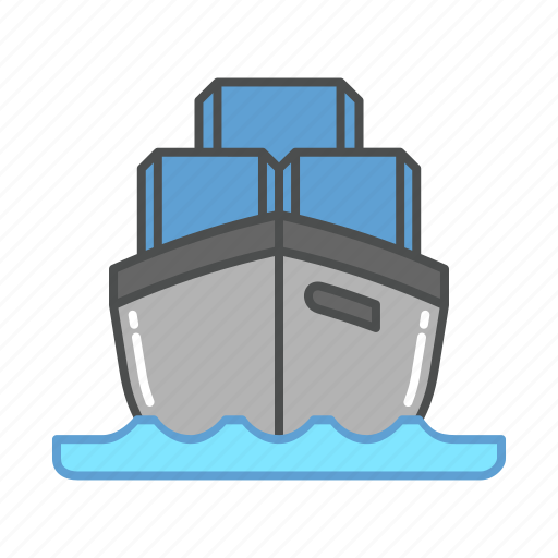 Boat, cargo, delivery, sea, ship, shipping, transportation icon - Download on Iconfinder