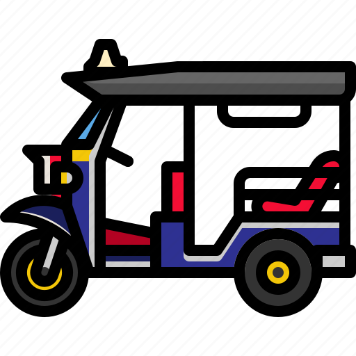 Taxi, thailand, transport, transportation, tuktuk, vehicle icon - Download on Iconfinder
