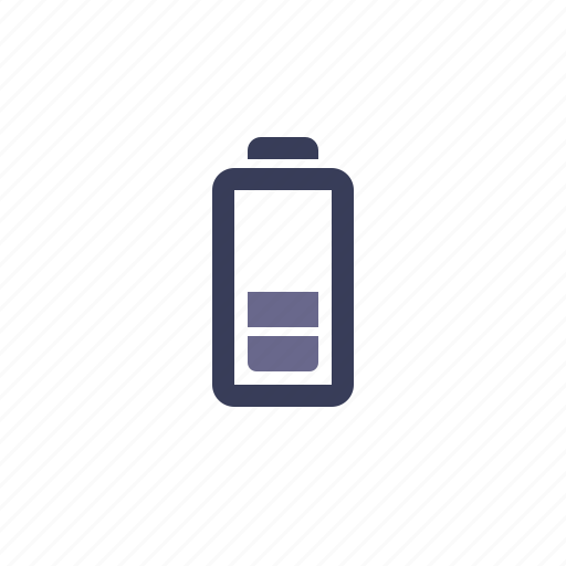 Battery, charging, medium, status bar icon - Download on Iconfinder