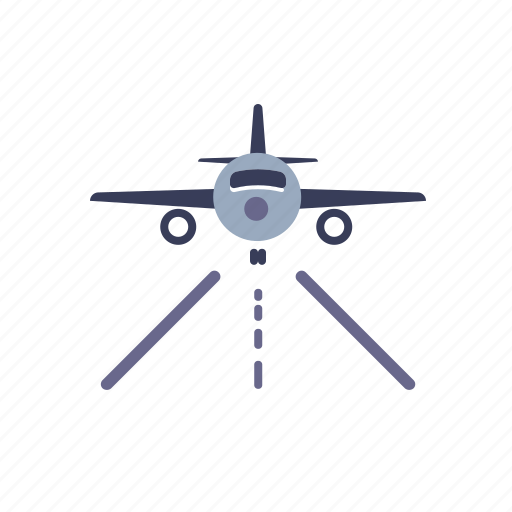 Airport, flight, landing, plane, runway, take-off icon - Download on Iconfinder