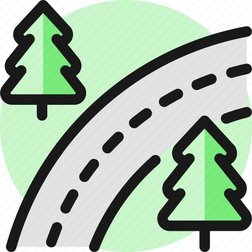 Road, woods icon - Download on Iconfinder on Iconfinder